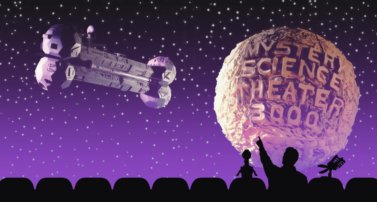 An ad for Mystery Science Theater 3000